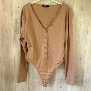 Missguided Long Sleeved Bodysuit Size 12